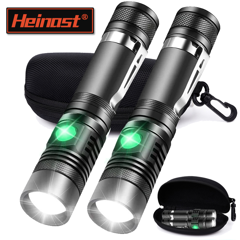 Outdoor Adventure Hunt - Linterna de mano recargable T6, linterna