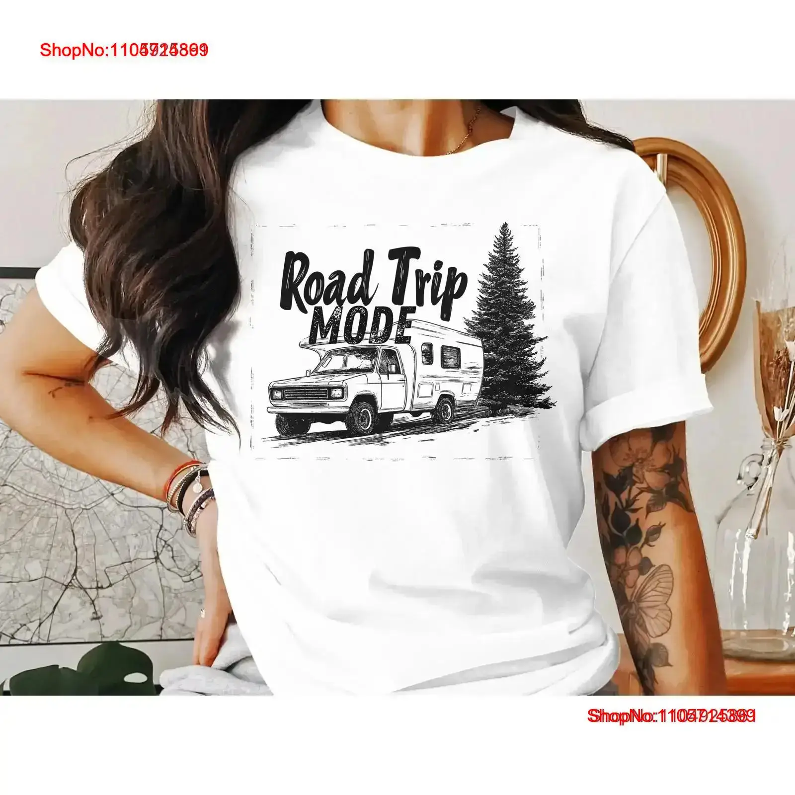 Camiseta Road Trip Mode para a - Outdoor Adventure Enthusiast reseña y precio