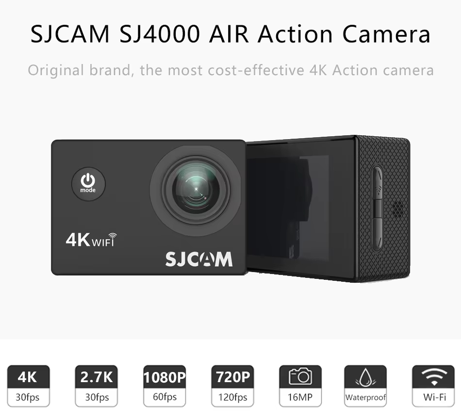 SJCAM SJ4000 Air Cámara de Acc - Outdoor Adventure Images reseña y precio